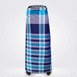 Nice Blue Steel Grey Navy Blue White Checked  Cotton lungi